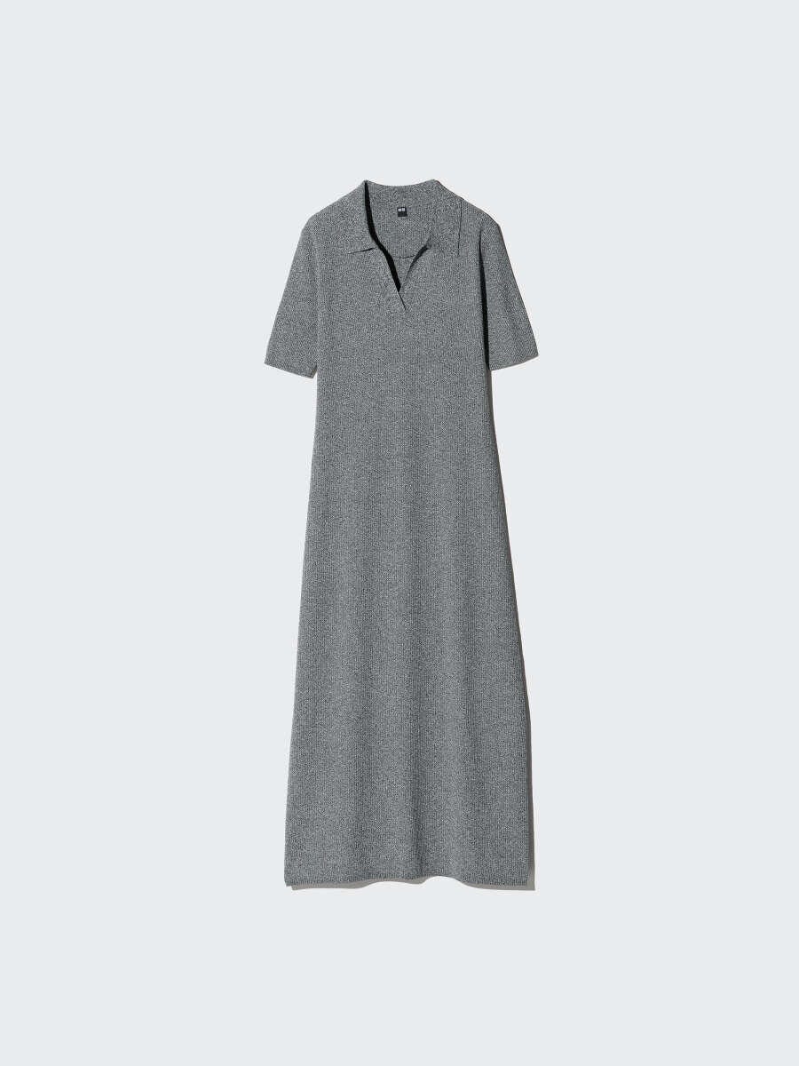 ユニクロのウォッシャブルスキッパーポロワンピース