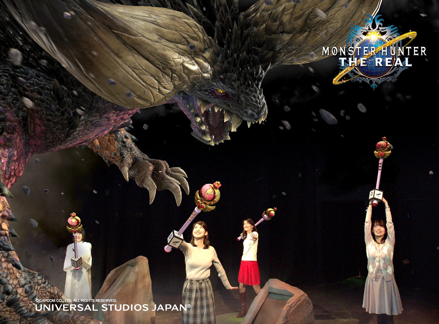 USJ「クールジャパン」セーラームーン×モンハンがコラボ、ロッド装備の裏技公開