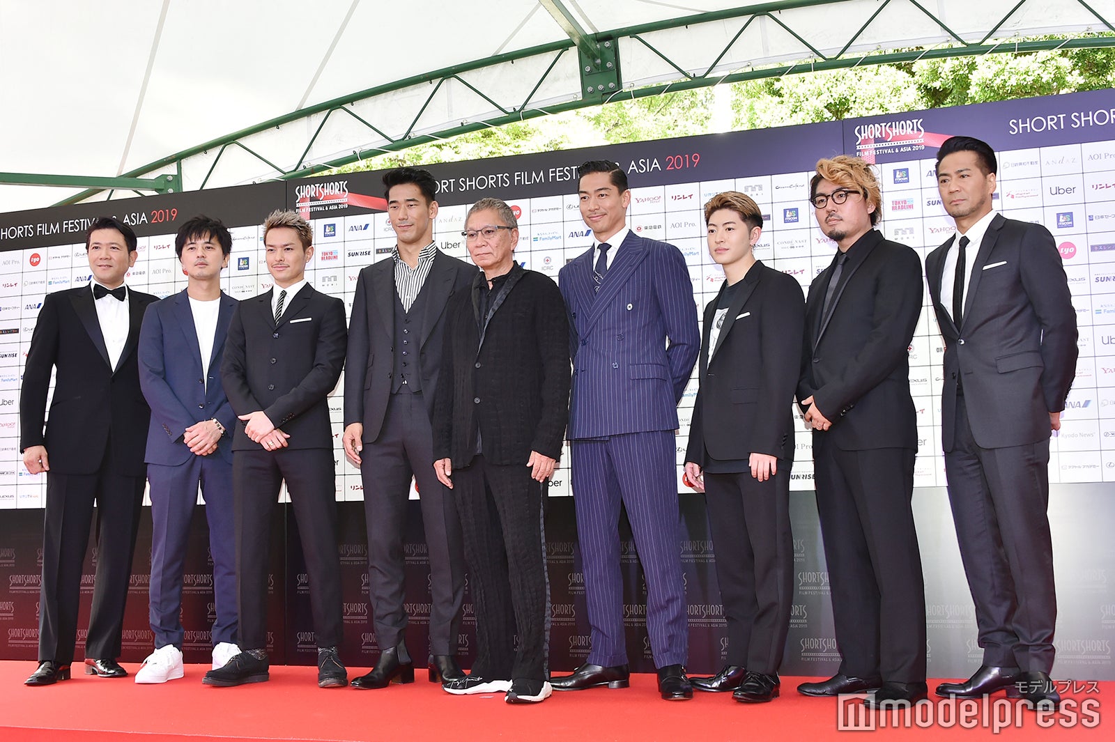 別所哲也、井上博貴監督、今市隆二、小林直己、三池崇史監督、AKIRA、佐野玲於、洞内広樹監督、HIRO （C）モデルプレス