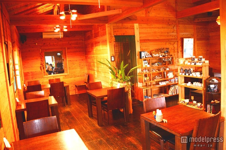 バンガロー風の店内