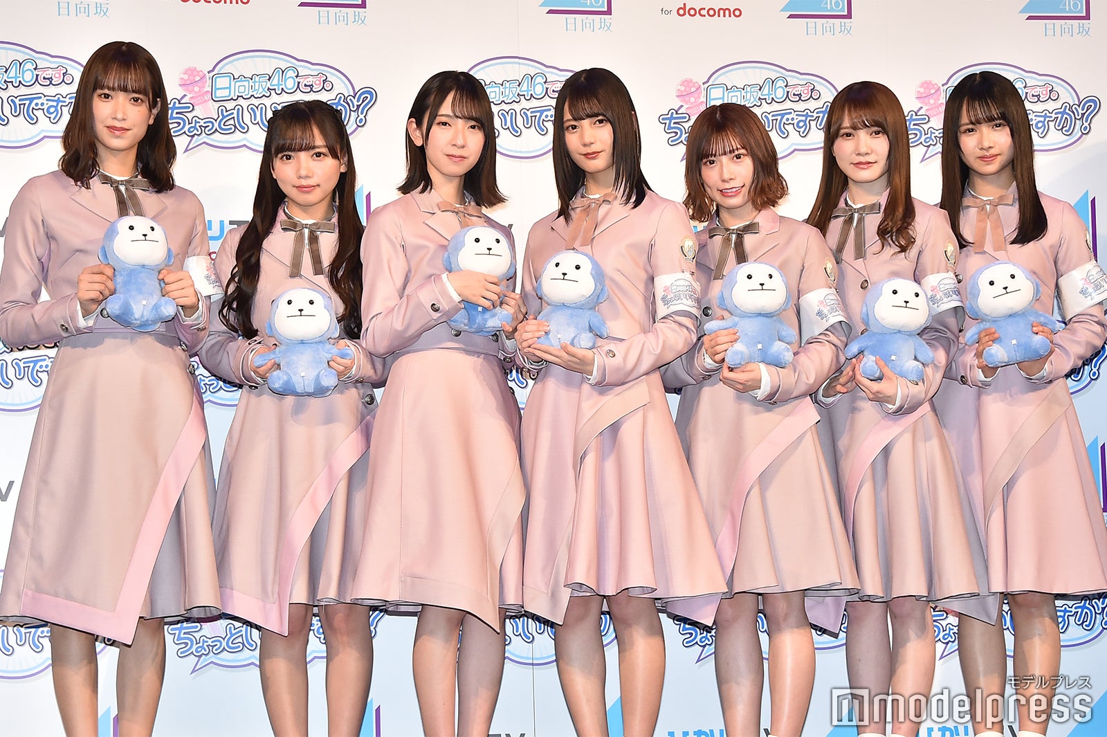 （左から）佐々木久美、齊藤京子、金村美玖、小坂菜緒、東村芽依、加藤史帆、上村ひなの（C）モデルプレス