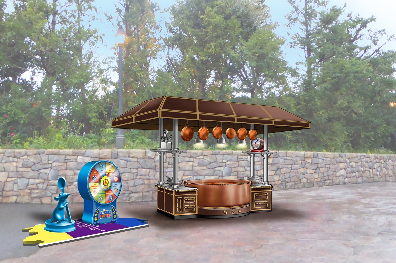 『レミーのおいしいレストラン』がテーマのゲームブース （C）Disney（C）Disney／Pixar