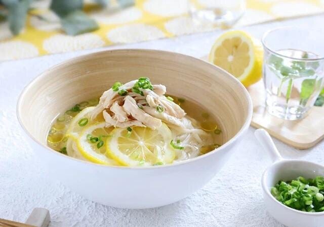 鶏ガラレモンそうめん