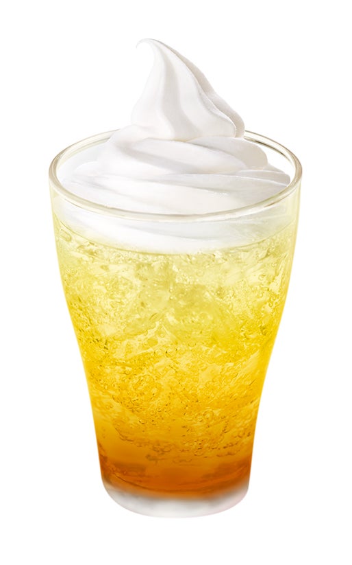 マックフロート　黄金桃／画像提供：日本マクドナルド