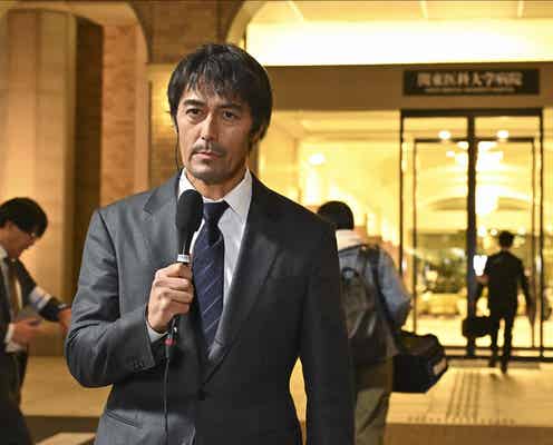 【キャスター 第1話】進藤(阿部寛)、民放新番組キャスターに就任 初回放送で予想外の出来事発生