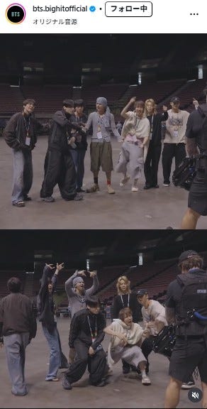 BTS公式Instagramより