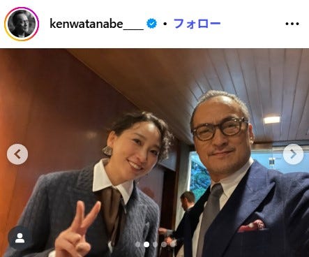 渡辺謙Instagramより