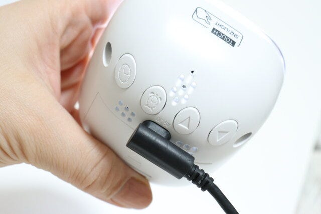 ナイトライトデジタル時計（WH）　ケーブル