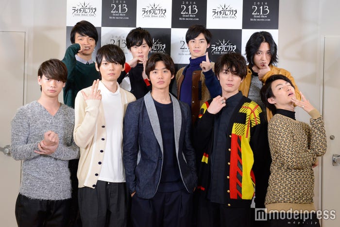 (下段左から)池田純矢、古川雄輝、野村周平、間宮祥太朗、松田凌(上段左から)岡山天音、柾木玲弥、戸塚純貴、藤原季節