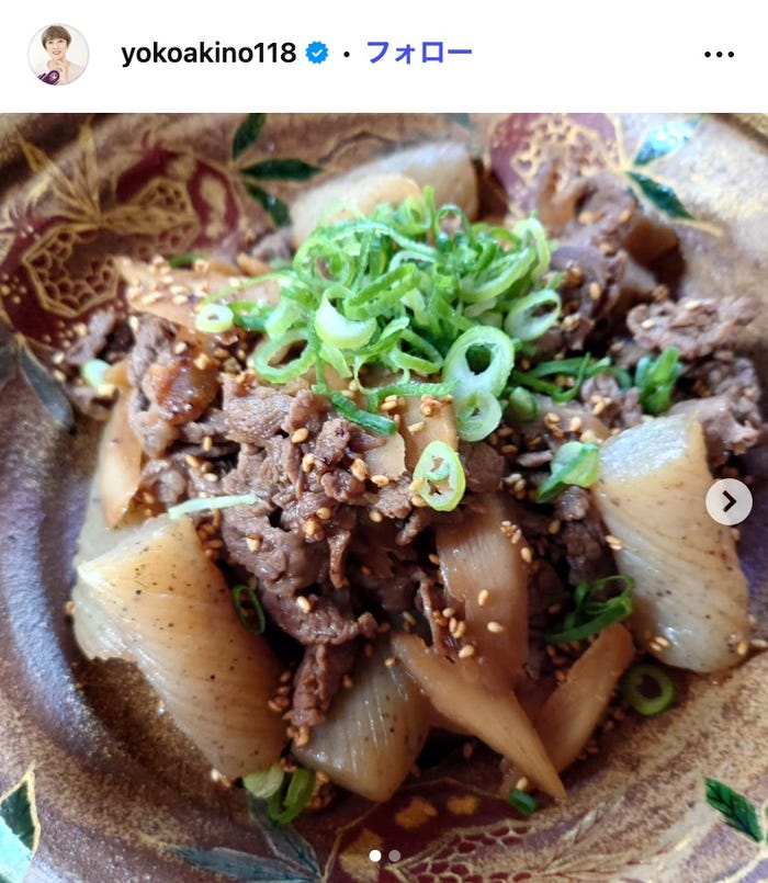 秋野暢子Instagramより