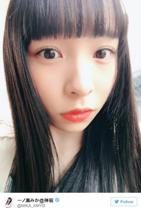 神宿・一ノ瀬みか(一ノ瀬みかTwitterより)