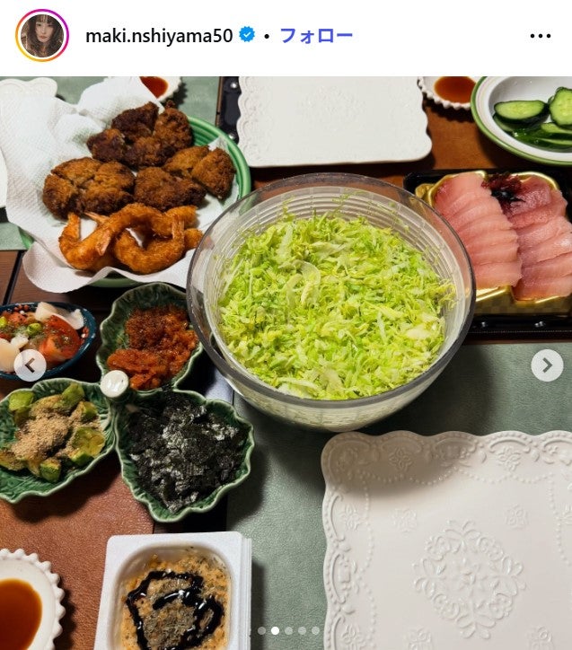 西山茉希Instagramより