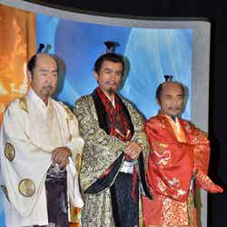 （左から）寺尾聰、江口洋介、竹中直人
