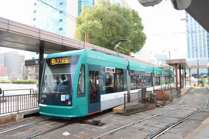 ドイツから輸入された5000形GREEN MOVER