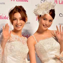 押切もえ(左)と蛯原友里(右)