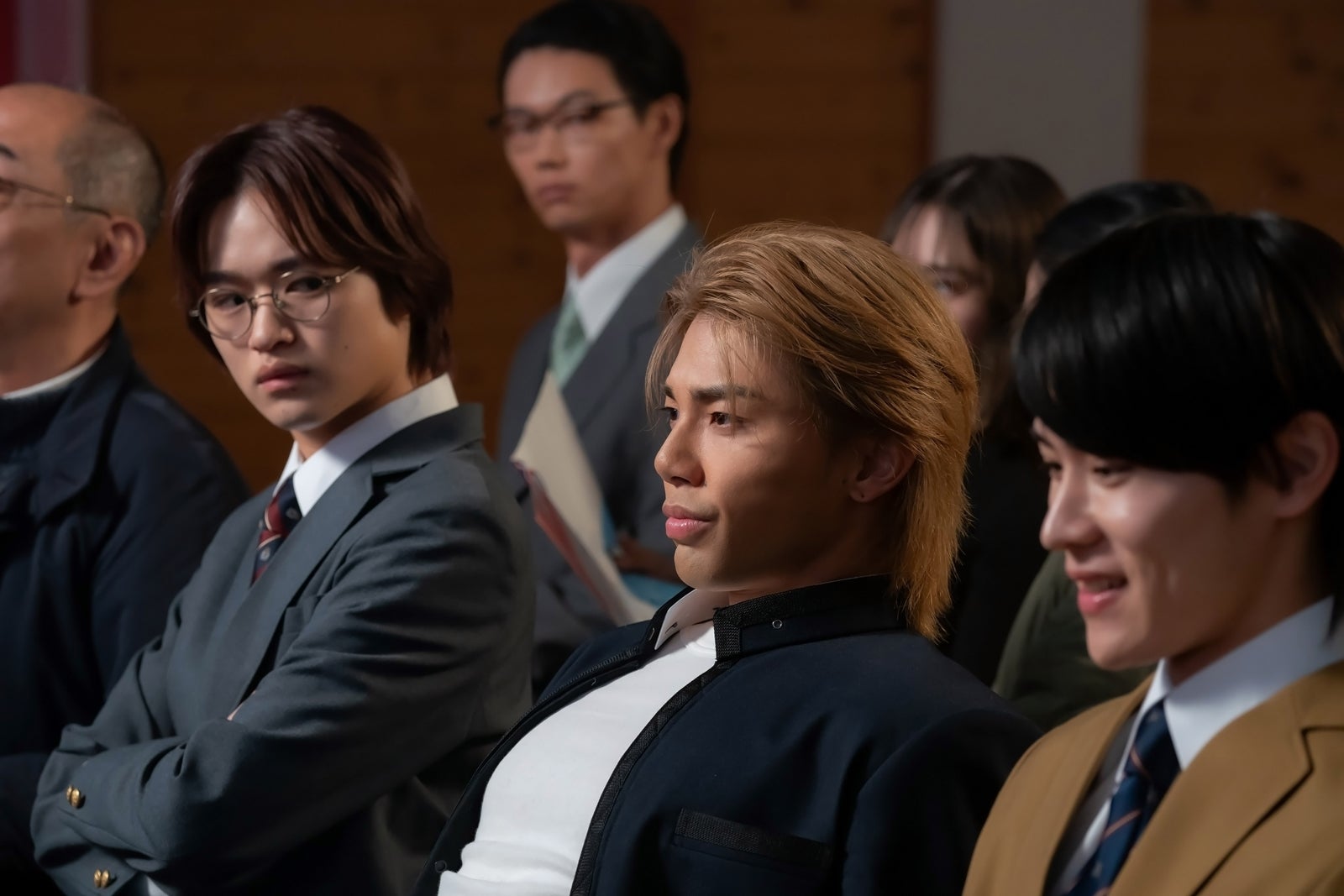 大倉空人、武知海青、大久保波留「レッドブルー」最終話（C）「レッドブルー」製作委員会・MBS（C）波切敦／小学館