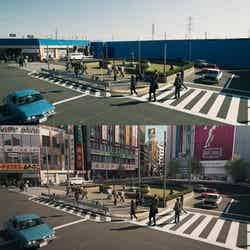 高田馬場駅を再現した巨大セット／ビフォーアフター（C）2022「月の満ち欠け」製作委員会