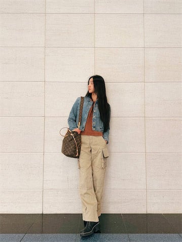 Koki, カジュアルなパンツスタイルの"ルイ・ヴィトンルック"がかわいい