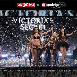 モデルプレス内で公開された「Victoria’s Secret Fashion Show 2015」コラボサイト