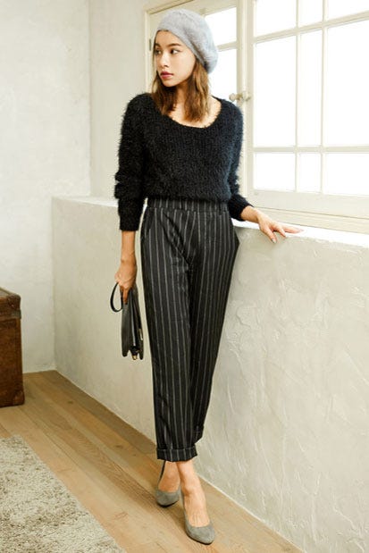 Uネックシャギーニットトップス「Re:EDIT by GALSTAR」2,998円(税込)/画像提供:Re:EDIT by GALSTAR