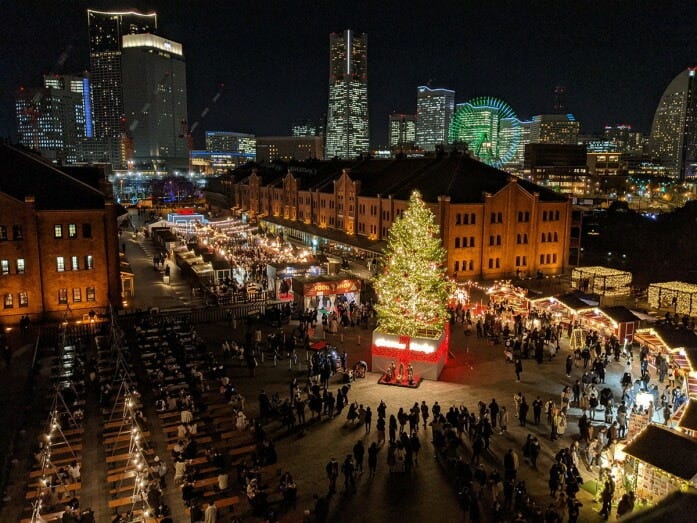 「クリスマスマーケット in 横浜赤レンガ倉庫」2021年の様子(画像提供)