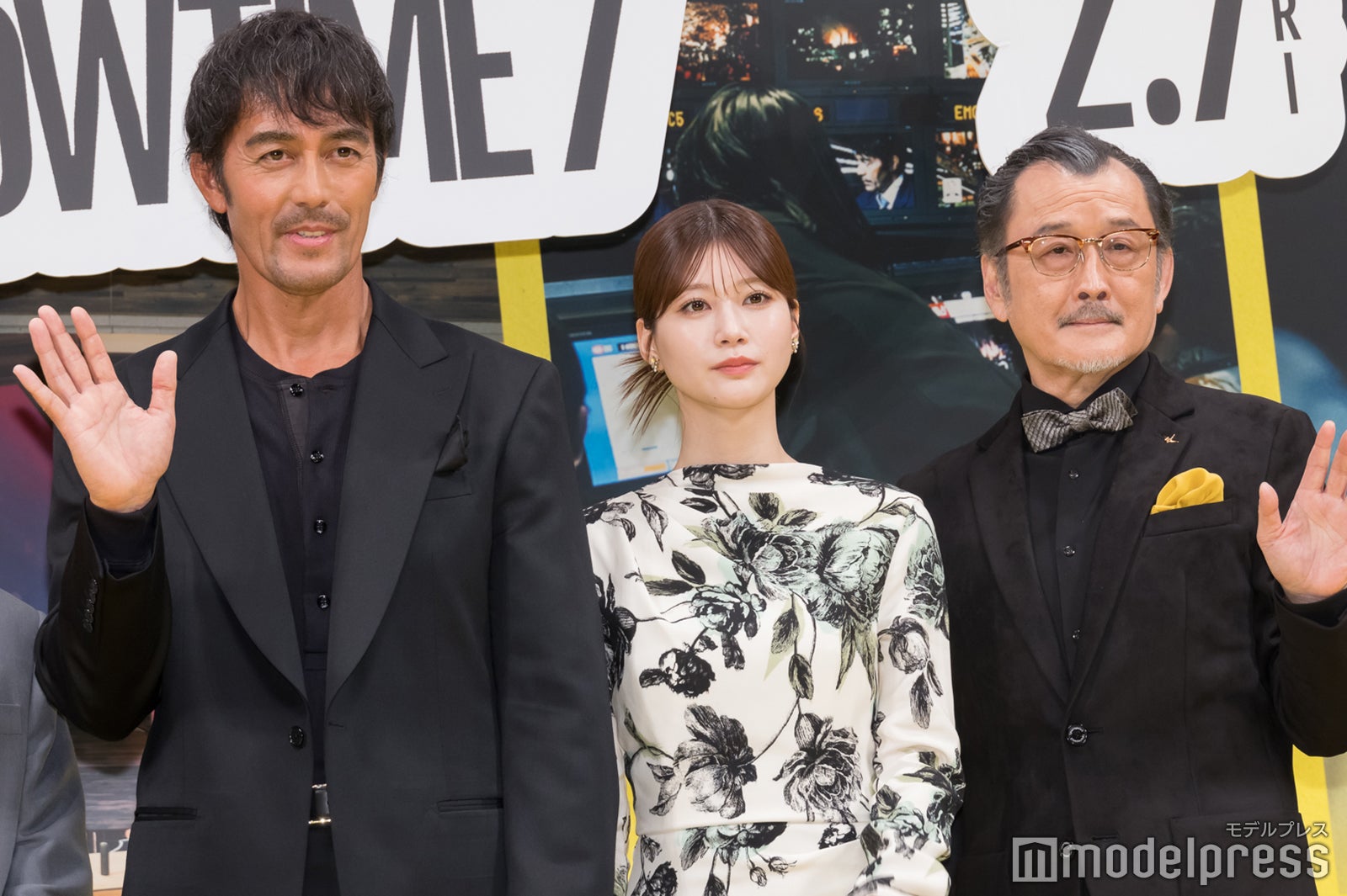 阿部寛、生見愛瑠、吉田鋼太郎、渡辺一貴監督（C）モデルプレス