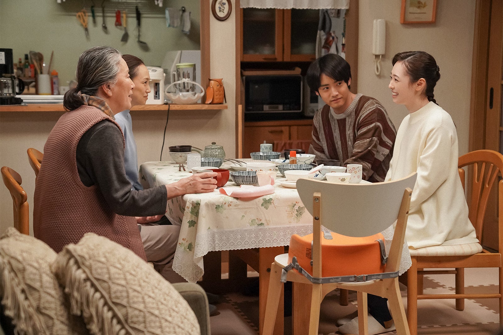 高畑淳子、永作博美、赤楚衛二、福原遥／「舞いあがれ！」第117話（C）NHK