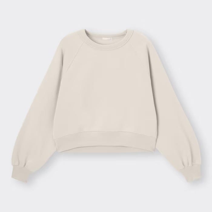 GU　レディース　おすすめ　オススメ　プチプラ　コスパ　高見え　2023　スウェット　値下げ　990円　セール　トップス　スウェット　クロップドスウェットプルオーバー　クロップド