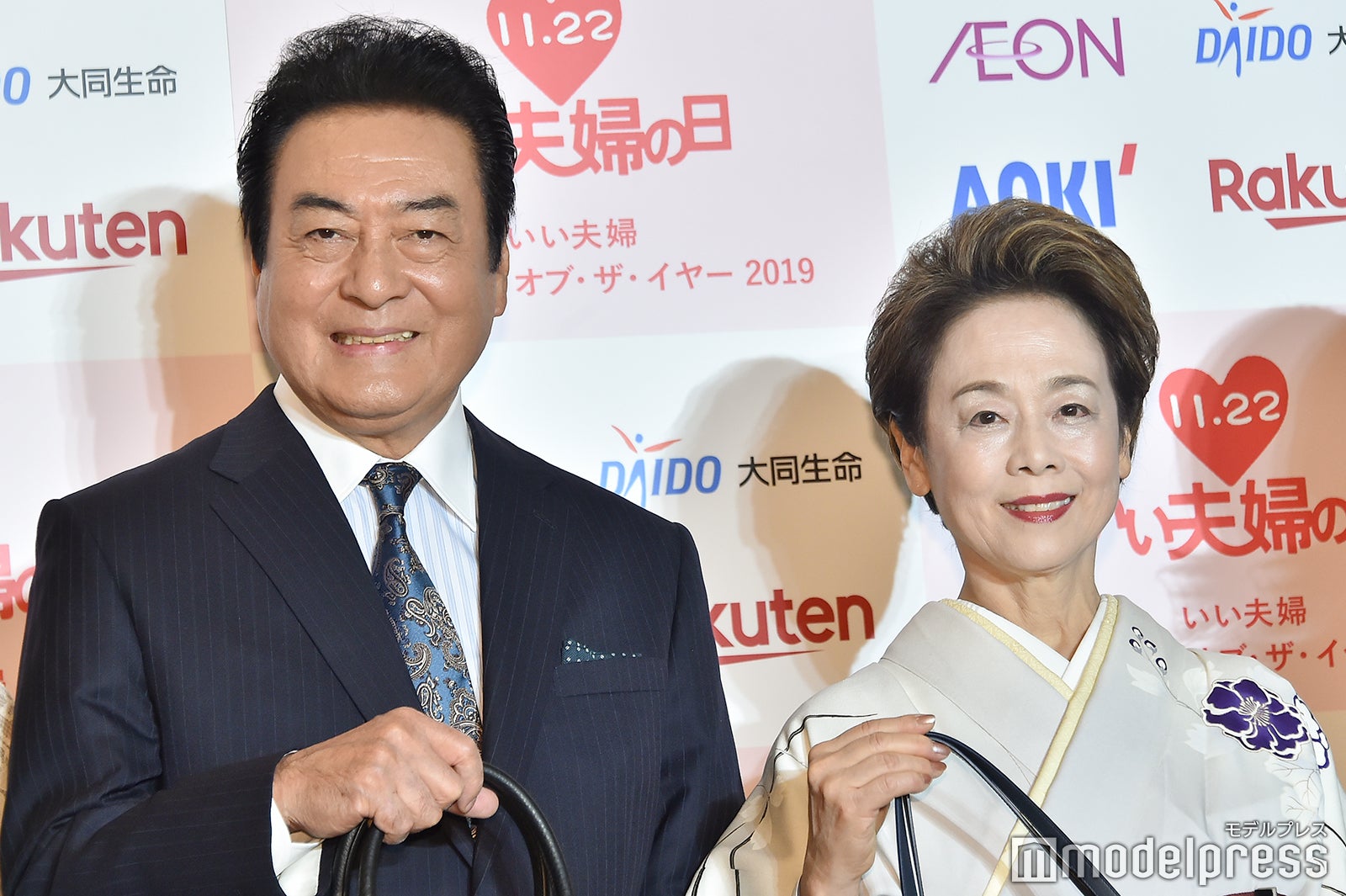 （左から）高橋英樹、高橋美恵子（C）モデルプレス