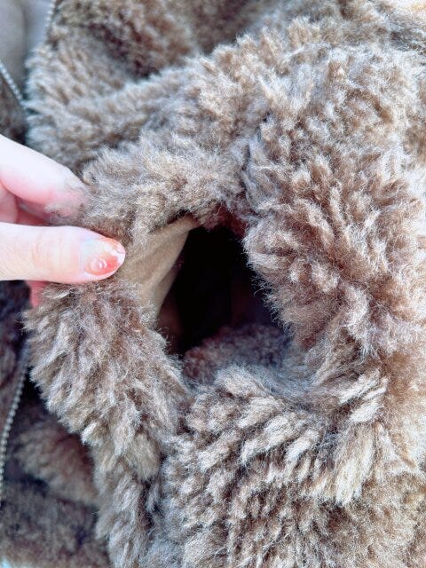 GUGIRLSフラッフィーブルゾン GUGIRLSフラッフィーブルゾンの袖口