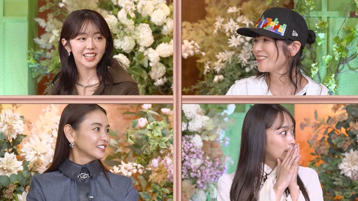 (左から時計回りに)峯岸みなみ、真木よう子、近藤千尋、滝沢眞規子(C)AbemaTV,Inc.