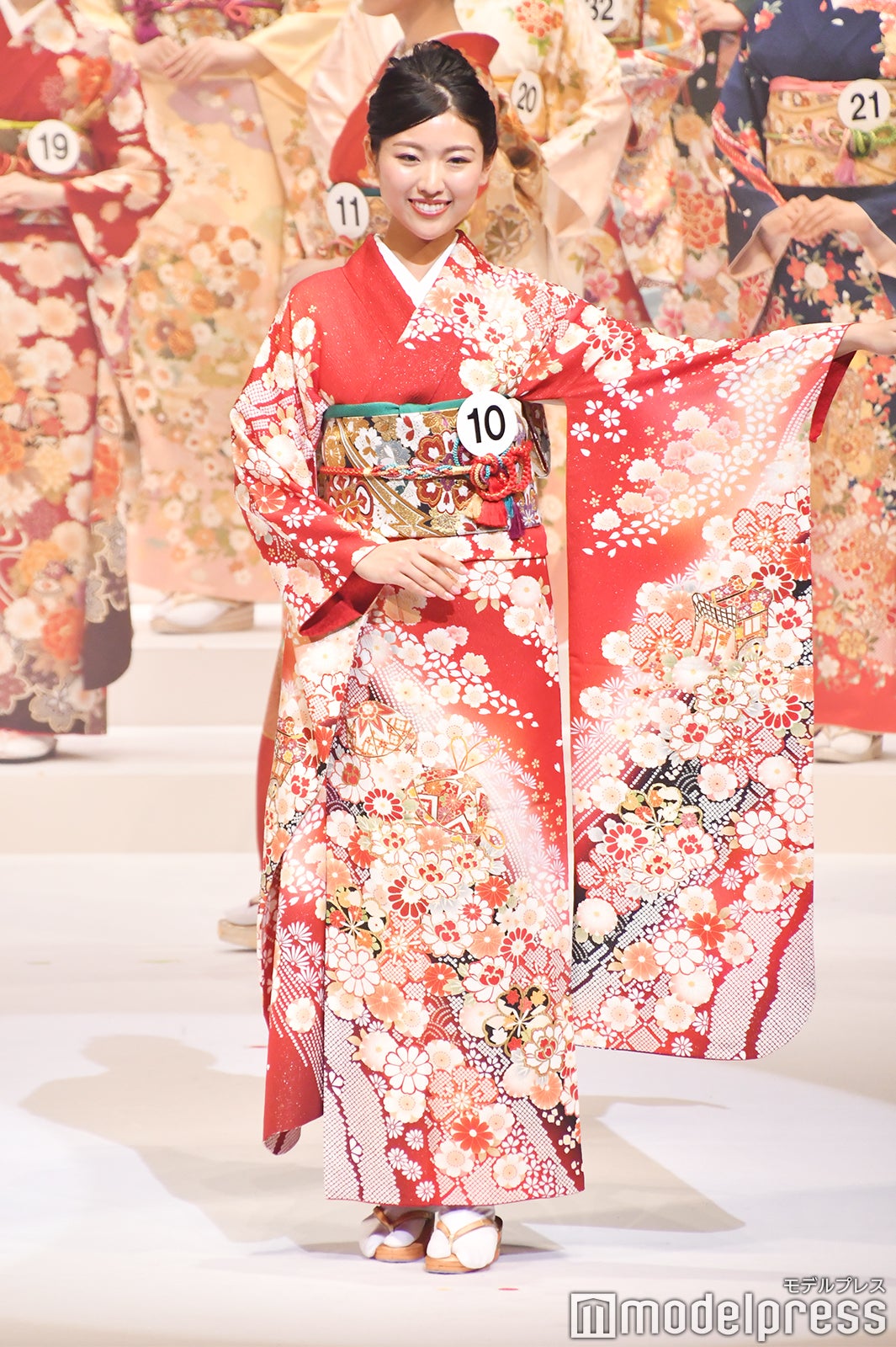 着物審査の様子／「2020ミス・インターナショナル日本代表選出大会」（C）モデルプレス