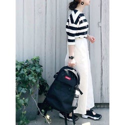 やっぱりボーダーが好き! 旬の着こなしから学ぶ最新ボーダートップスコーデ30選