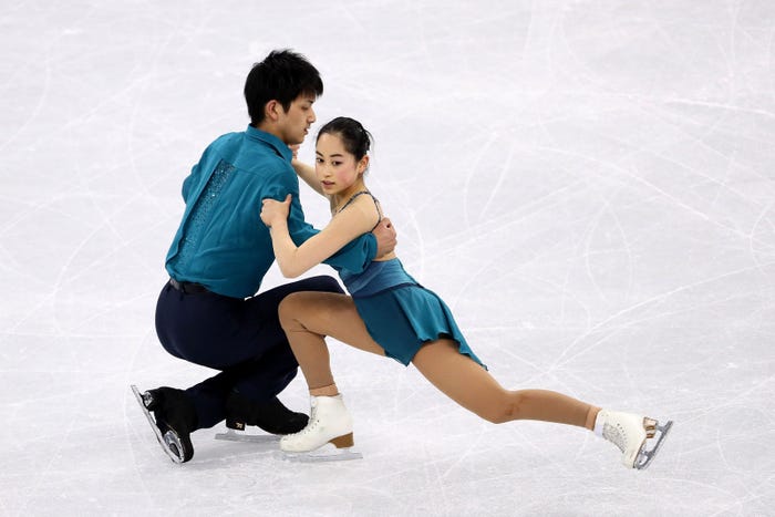 木原龍一、須崎海羽ペア(写真は8日の公式練習の様子)/photo:Getty Images
