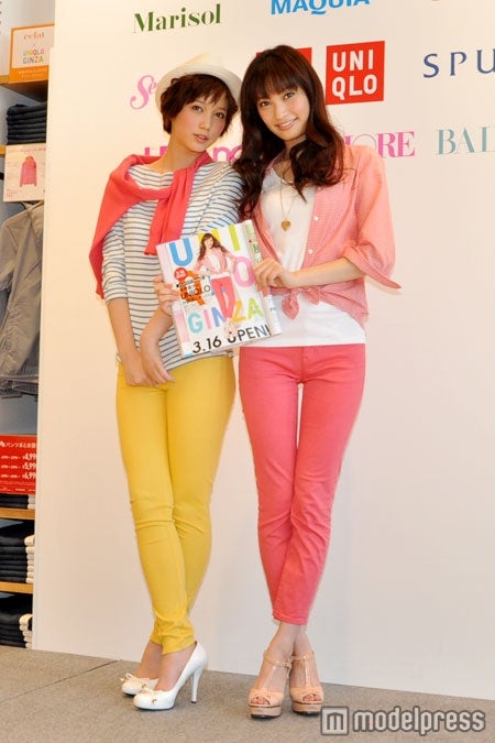 トークイベントを行った（写真左から）本田翼、大政絢