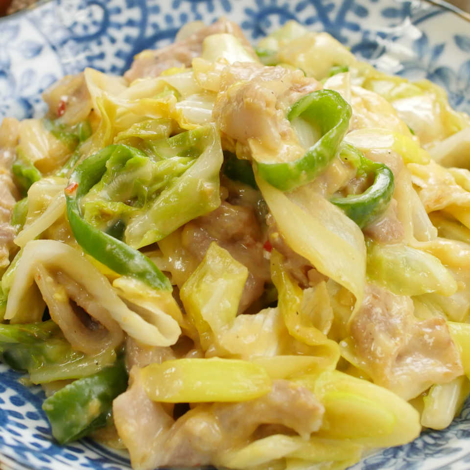 反則級のおいしさ！コク旨濃厚のカマンベールチーズ回鍋肉