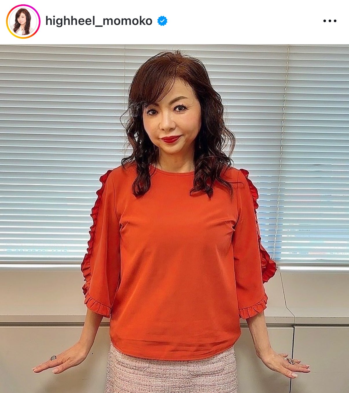 ハイヒール・モモコInstagramより