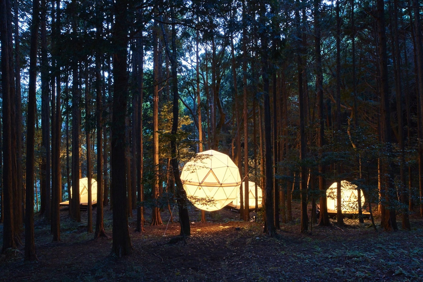 日本初、泊まれる公園「イン・ザ・パーク」誕生　球体テントへの宿泊が新しい／画像提供：株式会社インザパーク