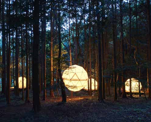 日本初、泊まれる公園「イン・ザ・パーク」誕生 球体テントへの宿泊が新しい
