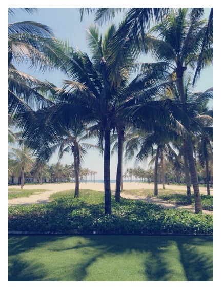 ヴィラの目の前には海が／矢口真里オフィシャルブログ（Ameba）より