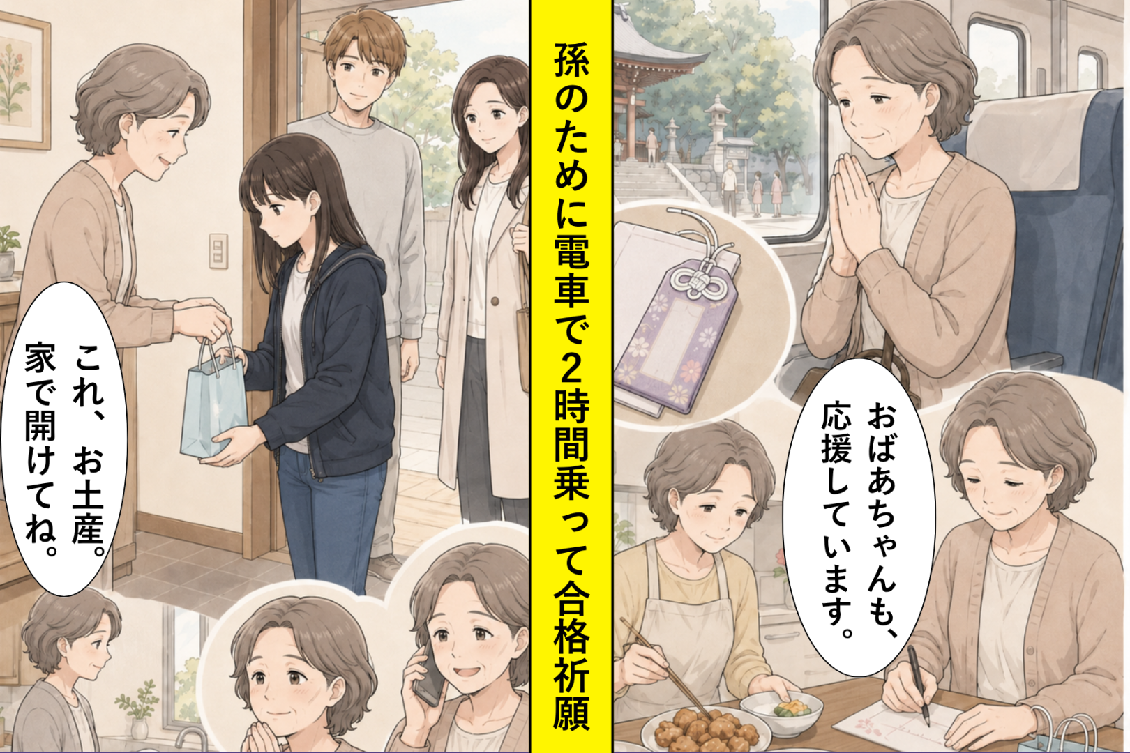 「行きたくない」と廊下まで聞こえた朝、私は孫のために電車に2時間乗って合格祈願に行ってきた