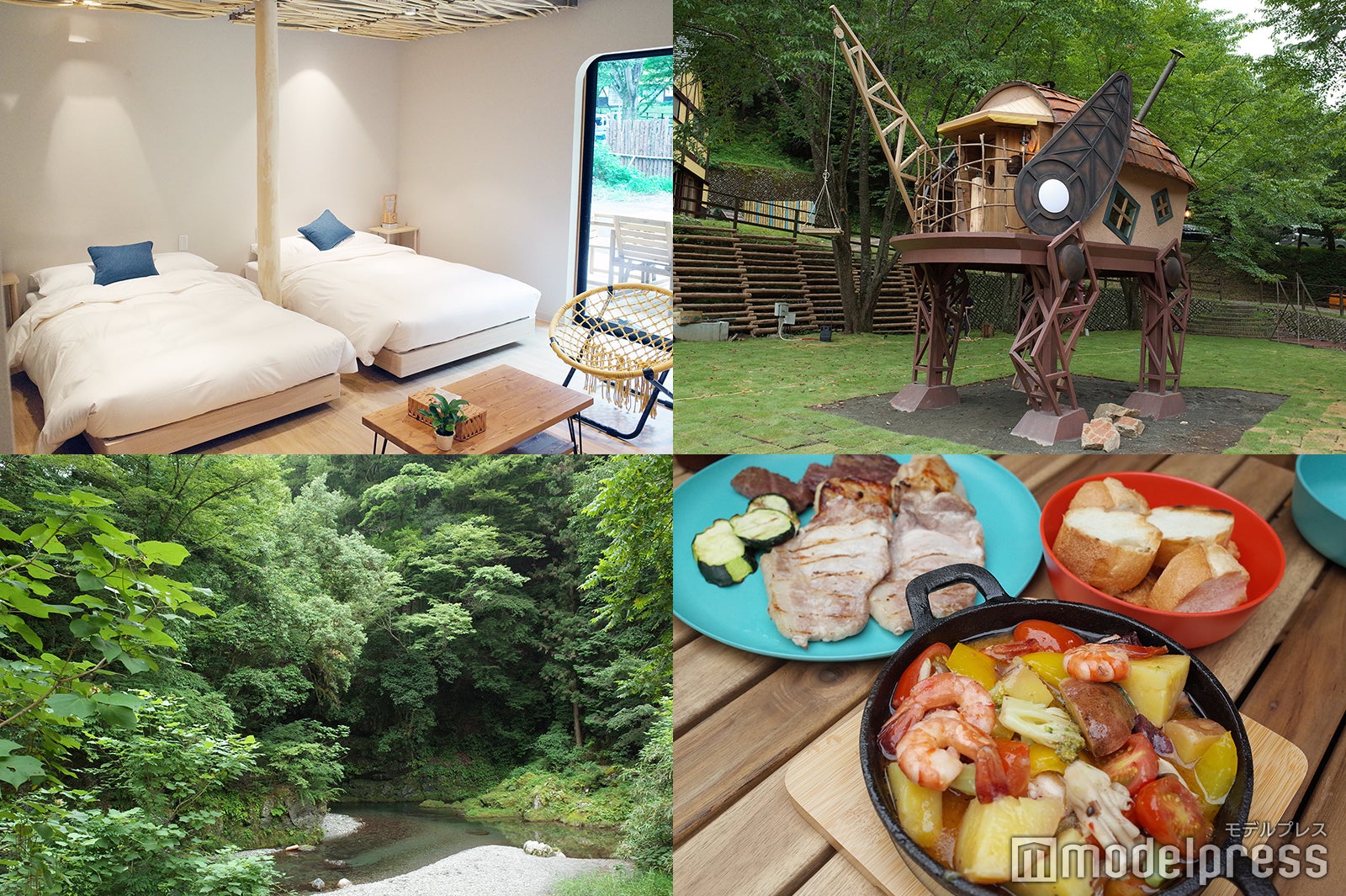 大人も思わず童心に帰る！山梨「ミューの森」で森と川と遊ぶグランピング体験