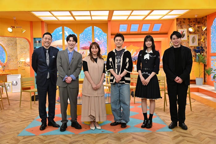 東野幸治、渡辺翔太、藤本美貴、勝地涼、五百城茉央、吉村崇(C)フジテレビ