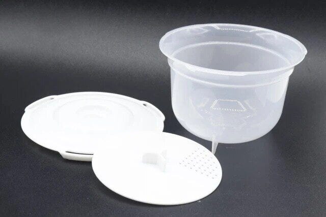 ダイソーの電子レンジ調理器（ご飯一合炊き用）W
