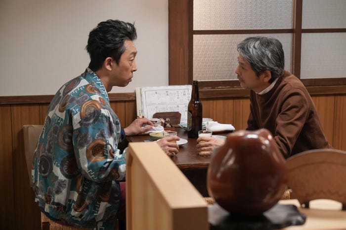 北村有起哉、緒形直人「おむすび」第98話(C)NHK