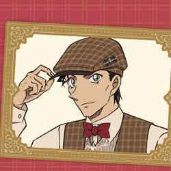 中吊りポスター(C)青山剛昌/小学館・読売テレビ・TMS 1996 渋谷地区「名探偵コナンダイナー」共同事業推進委員会