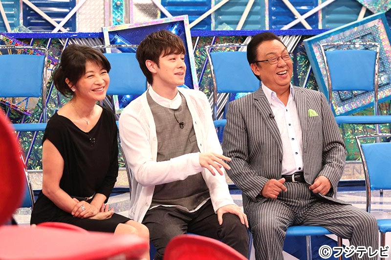 （左から）田中美佐子、ウエンツ瑛士、梅沢富美男（C）フジテレビ