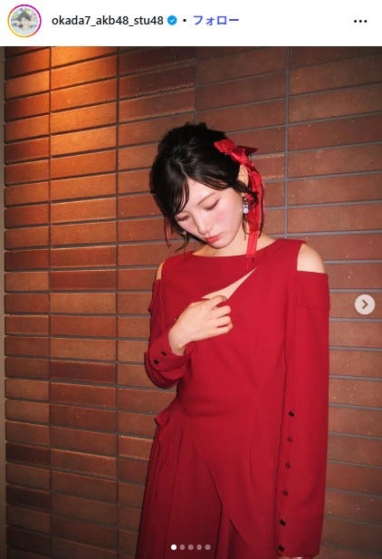 岡田奈々Instagramより