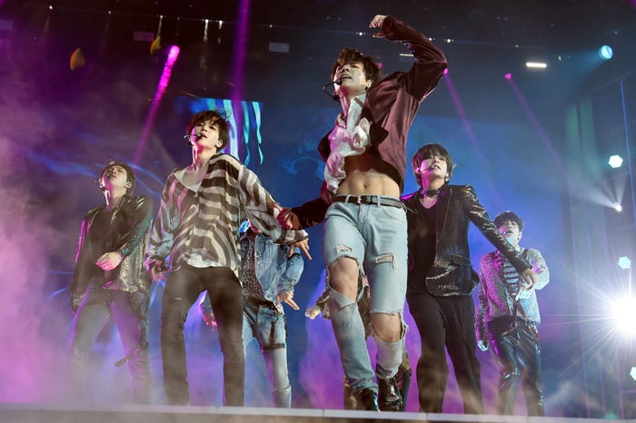 BTS(防弾少年団):ビルボード・ミュージック・アワード2018より/photo by Getty Images