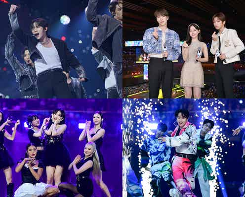 【写真特集/1日目】韓国音楽番組「SBS人気歌謡」日本初上陸でATEEZら豪華集結 映像でBTS・Vらも登場<SBS INKIGAYO LIVE in TOKYO>